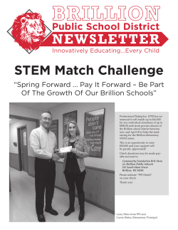NewSletter - Brillion Public Schools