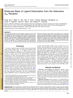 Molecular Basis of Ligand Dissociation from the Adenosine A2A