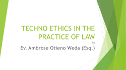 Ambrose Weda - Professional Ethics