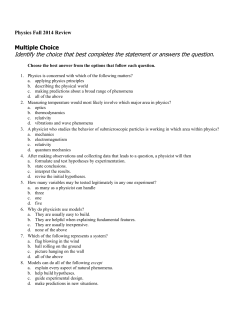 Identify the choice that best completes the statement or answers the