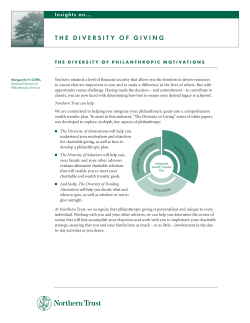 The Diversity of Philanthropic Motivations