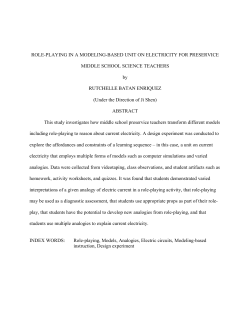 ROLE-PLAYING IN A MODELING-BASED UNIT ON ELECTRICITY