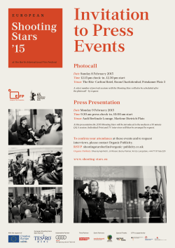 Invitation to Press Events