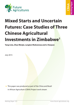 Mixed Starts and Uncertain Futures: Case