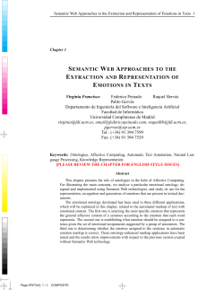 semantic web approaches to the extraction and - NIL