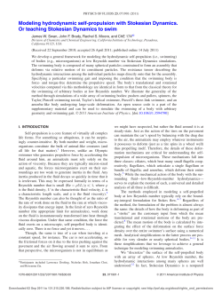 Modeling hydrodynamic self-propulsion with Stokesian Dynamics