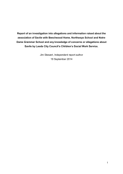 Savile investigation report