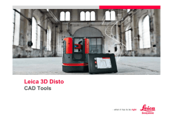 Leica-3D-Disto-CAD-tools - Leica DISTO