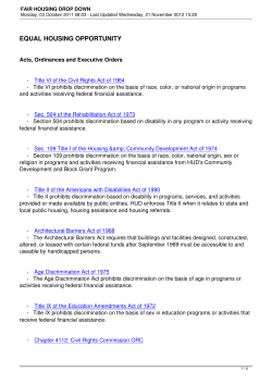 fair housing drop down - The County of Summit Department of