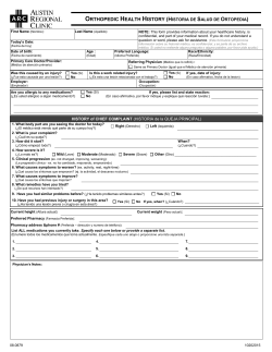 EMR Gastro Health History English-Spanish