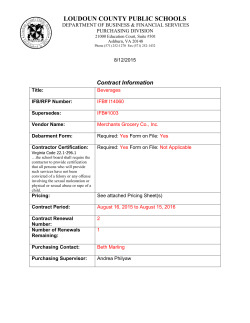 LOUDOUN COUNTY PUBLIC SCHOOLS