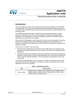 General-purpose timer cookbook