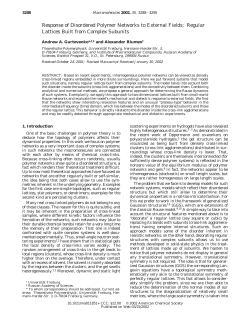 Response of Disordered Polymer Networks to External Fields