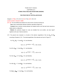 Problem Set # 1 Solutions