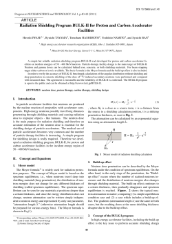 Radiation Shielding Program BULK