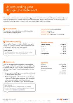 Orange One understanding your statement