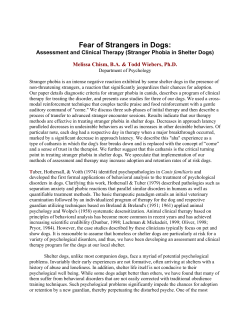 Fear of Strangers in Dogs - Henderson State University