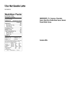 Label: 12oz Gingerbread White Mocha