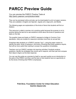 PARCC Preview Guide