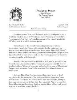 Prodigious Prayer - Suffolk Christian Church