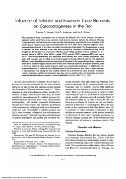 Influence of selenite and fourteen trace elements on