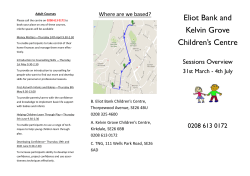 Eliot Bank and Kelvin Grove Children`s Centre