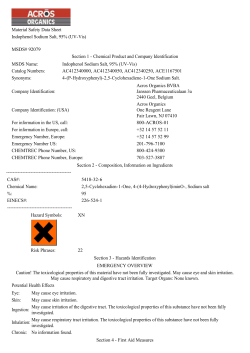 Material Safety Data Sheet Indophenol Sodium Salt, 95% (UV