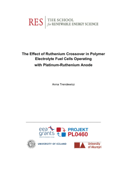 The Effect of Ruthenium Crossover in Polymer Electrolyte Fuel Cells