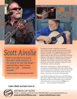 Scott Ainslie - Artists of Note