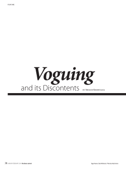 Voguing and Its Discontents