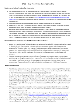 BYOD Tips - Gosford High School