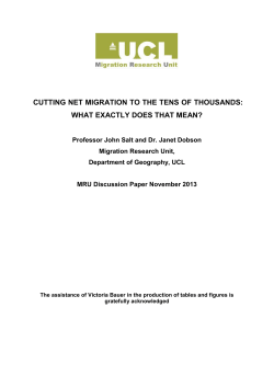 Cutting Net Migration to the Tens of Thousands