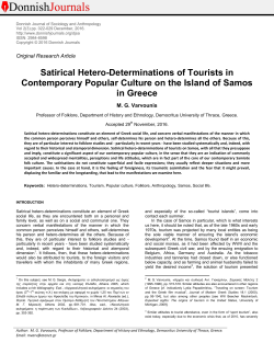 Satirical Hetero-Determinations of Tourists in Contemporary Popular