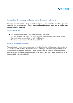 Instructions for creating wallpaper advertisements on Siol.net