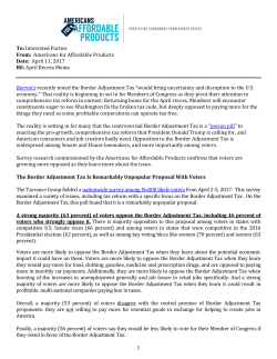 polling data - Americans for Affordable Products