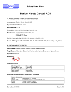 Barium Nitrate Crystal, ACS