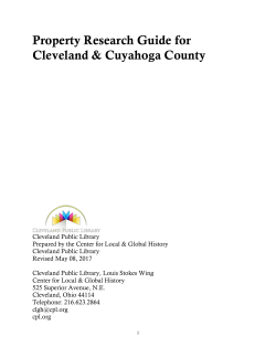Property Research Guide for Cleveland