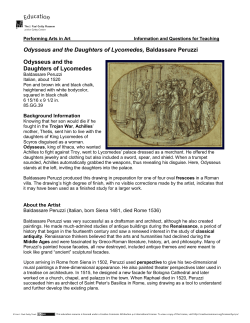 Odysseus and the Daughters of Lycomedes, Baldassare