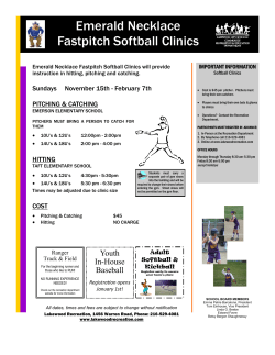 Emerald Necklace Fastpitch Softball Clinics