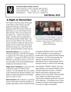 A Night to Remember - Illinois Labor History Society