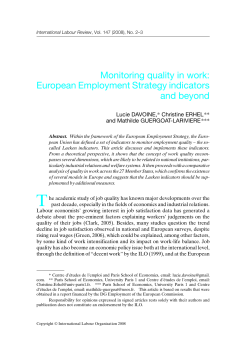 Monitoring quality in work - National Council for Work Experience