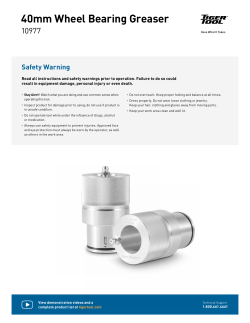 40mm Wheel Bearing Greaser