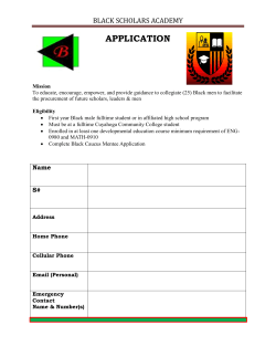 black scholars academy - Cuyahoga Community College