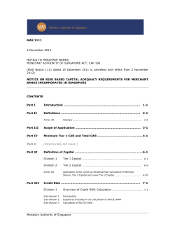 Notice - Monetary Authority of Singapore