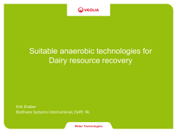 Suitable anaerobic technologies for Dairy resource recovery projects