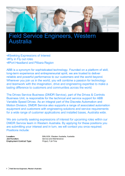 Field Service Engineers, Western Australia