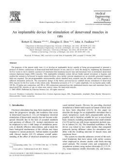 An implantable device for stimulation of denervated muscles in rats