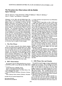 The Pele Plume (Io): Observations with the Hubble Space Telescope