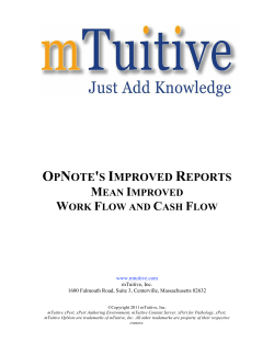 OpNote Reports Improve Workflow and Cash Flow