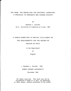 The poem, the dream and the pastoral landscape : a